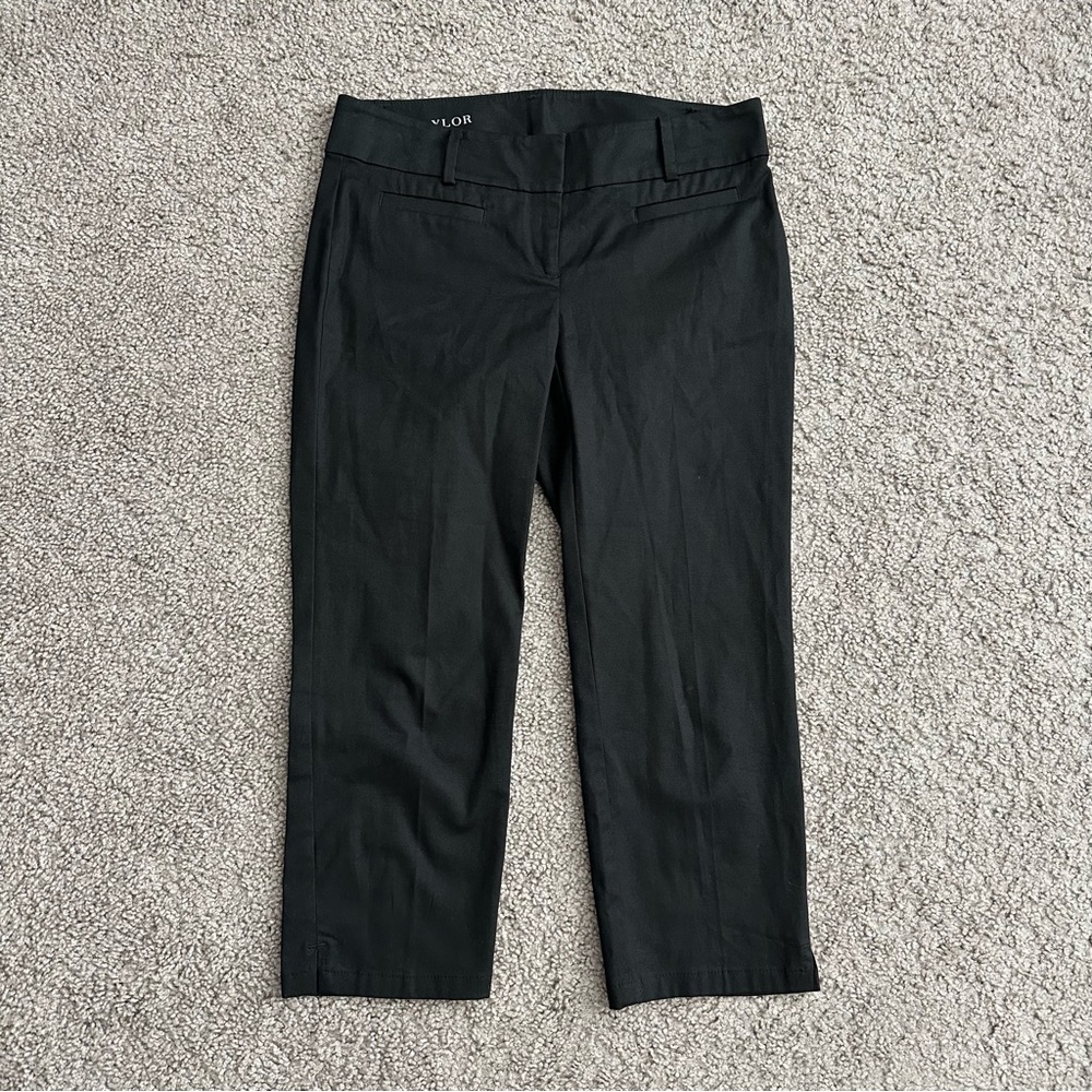 Ann Taylor Pants Womens Size 0P Cambridge Crop Black